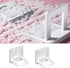 2 Pack Foldable Sliding Door Lock Handle, Sticky Safety Non Punching Grip Sticker for Closet, Window, Glass Doors