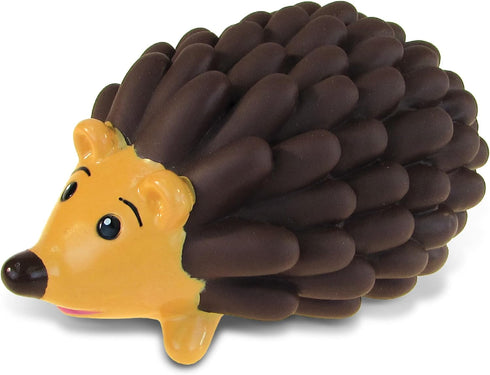 DolliBu Hedgehog Bath Buddy Squirter - Floating Brown Hedgehog Rubber Bath Toy,