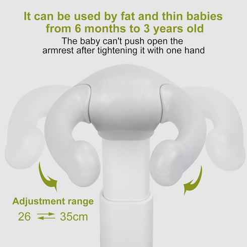 KANQIDKG Baby Shower Stand, Baby Bath Support, Shower Standing Support with Adjustable Height and Armrest, Bath Stand