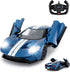 RASTAR RC Car | 1/14 Ford GT Remote Control Race Toy Car for Kids, Open Doors by Manual, Blue (2.4GHz)