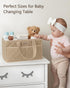 3 &4 Diaper Caddy Organizer For Changing Table,Dutch Velvet Baby Diaper Caddy With Removable Compartments Side