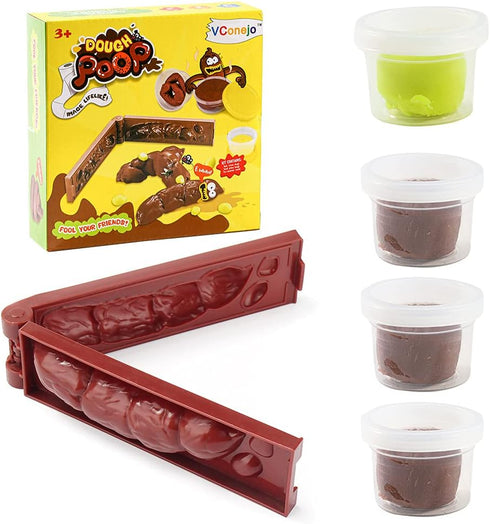 Set Realistic Fake Poop, April Fools Pranks Gift, Color Dough for Kid,Toy Gags & Prank Jokes Gifts, Fake Turd