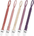 Braided Pacifier Clip for Boys & Baby Girl, Binky Clips Pacifier Holder