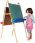 Bassion Smocks for Kids, Toddler Art Smock Waterproof Long Sleeve with 3 Pockets for Age 2-6 Years