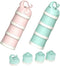 Manwetye 2 PCS 3-Layers Baby Milk Powder Dispenser,Formula Dispenser Portable Milk Powder Formula