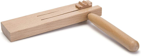 Traditional Matraca Toy, Wooden Spinning Rattle Ratchet Noise Maker for Games, Parties, and Sports