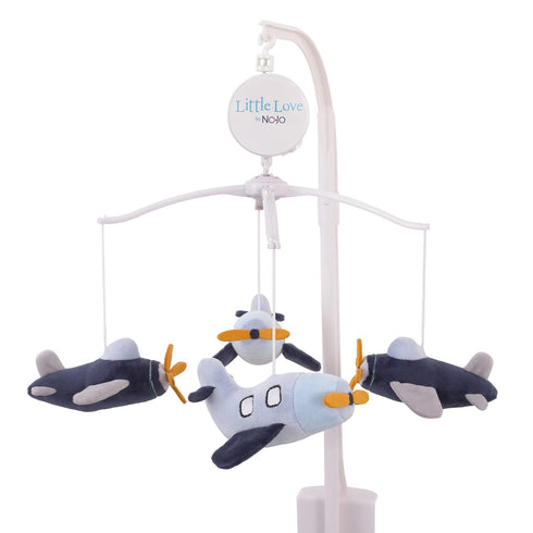 Little Love by NoJo Soar High Little One Navy Plush Airplane Musical
