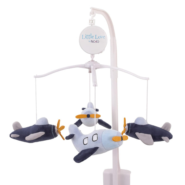 Little Love by NoJo Soar High Little One Navy Plush Airplane Musical