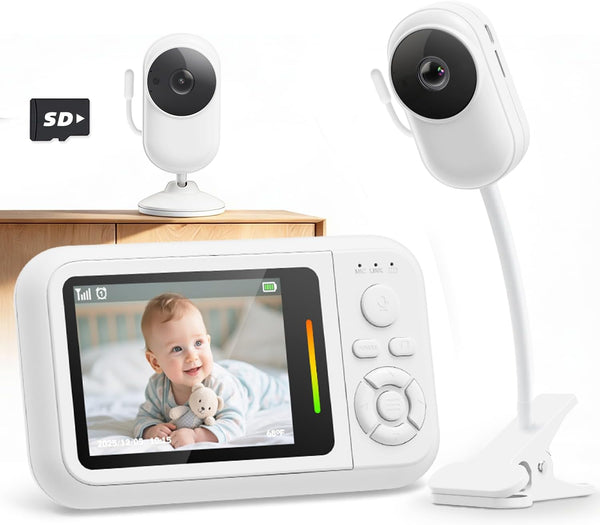 Elzeeo Baby Monitor with Camera and Audio, 2.8 Wireless Baby Monitor No WiFi