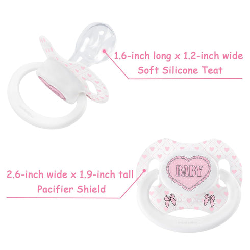 LittleForBig Bigshield Generation-II Adult Sized Printed Pacifier Blushing Baby Pattern