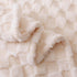 Checkered Baby Blanket Neutral, Ultra Soft Fuzzy 30 x 40 Inches Cozy Reversible Bed Blanket for Toddlers Infant