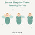 (3-Pack) 100% 0-3 CuddleBug Swaddles for Newborns - Cotton Velcro Baby Swaddles Months, Machine Washable Newborn Sleep