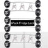 6 Pack Refrigerator Locks with 12 Keys, Child Safety Fridge Lock for Mini Fridge, File Drawer, Toilet Seat