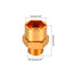 MECCANIXITY Wheel Hex Hub Adapter with M4 Threaded Axle,12mm to 17mm Thickening Extension Conversion Nuts for 1/10 Car Upgrade 1/8 Car Tires (Golden)