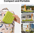 VOGOGE Travel Bottle Brush with Portable Bottle Drying Rack, Baby Bottle Brush for Baby Travel Essential, Green
