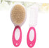 PERSELOSO 2pcs Set Newborn Hair Brush Hairbrush Boy Girl Comb Kit Care Comb Brush