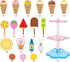 PowerTRC 22 Pcs Sweet Treats Ice Cream & Desserts Tower Playset for Kids' Adventures