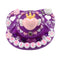 CutiePlusU Adult Sized Pacifier Dummy for Adult-Big Shield DIY Handmade-Little Princess Darkpurple