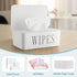 Singhoow 3 Pcs Large Baby Wipes Dispenser Refillable Wipe Holder with Lid Toilet Wipes Container for Bathroom Tissue