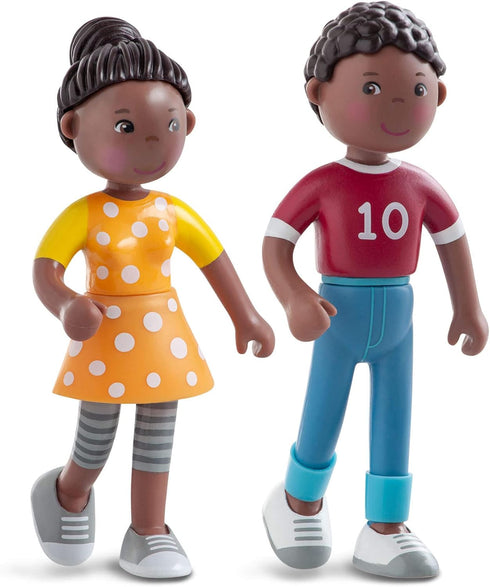 Set HABA Little Friends Family - Mom, Dad, and Baby Dollhouse Figures
