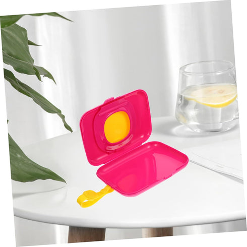 Wipe Box Refillable Dispenser Babywipes Tissue Reusable Wipe Container Hard Hat On- The- Go Wipes Dispenser Baby