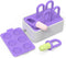 MORLIKE Baby Popsicle Molds Set, BPA Free Silicone Ice Pop Molds for Homemade Breastmilk Popsicles (Purple)