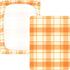 JUNZAN Orange Scottish Plaid Baby Crib Sheets Cotton Fitted Crib Sheets for Boys