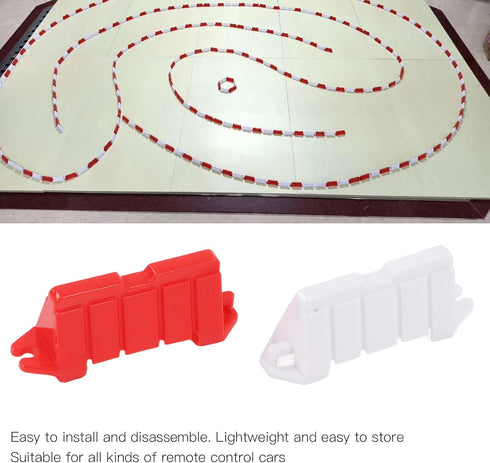 Oumefar RC Drifting Race Track Barrier - 120PCS Roadblocks for Remote Control Car DIY Racing Track