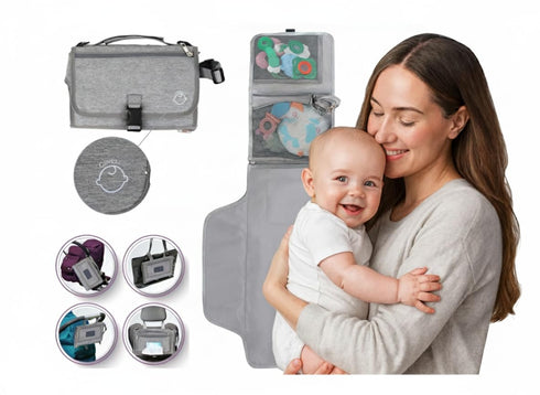 Oliveta Baby Portable Diaper Changing Pad - Baby Changing Pad & Diaper Changer Travel Bag
