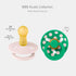 2-Pack, 2 (6-18 BIBS Polka Dots Pacifier BPA Free Pacifiers with a Round Latex Nipple, Made in Scandinavia, Size