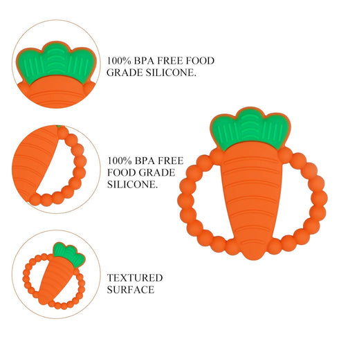 0-6,6-12 Silicone Baby Ring Teether Toy,Must Haves Teething Relief Chew Toys for Months Boys and Girls,Newborns