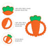 0-6,6-12 Silicone Baby Ring Teether Toy,Must Haves Teething Relief Chew Toys for Months Boys and Girls,Newborns