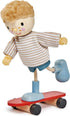 Tender Leaf Toys The Goodwood Family, Wooden Miniatures Flexible Doll, Multicultural Action Figure for Dollhouse