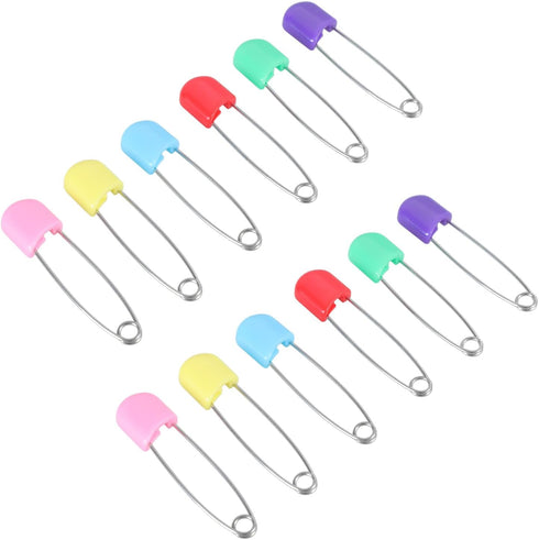 Xinsheinelry 12 Pcs Colors Locking Baby Cloth Nappy Diaper Craft Pins