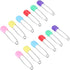 Xinsheinelry 12 Pcs Colors Locking Baby Cloth Nappy Diaper Craft Pins