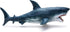 Gemini&Genius Sea Animal Great White Shark Action Figure - Megalodon Shark Model Toy, Soft Rubber Realistic Ocean Shark