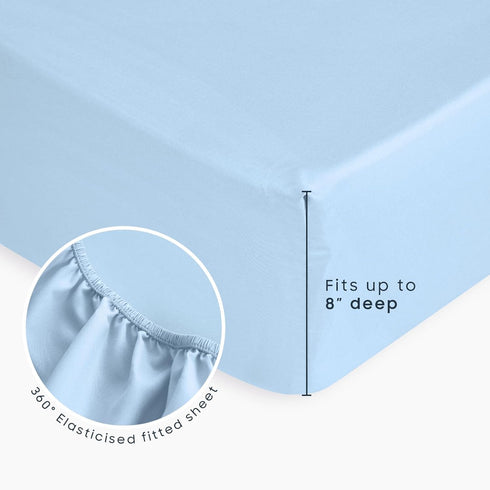 Set 4 Set Wake In Cloud - Toddler Bedding for Boys, Pieces Soft Crib Bed Including Comforter, Fitted Sheet, Flat Top