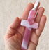 Handmade Glass Cross for Mother - Unique Gift with Poem for Christmas, Mother's Day, Birthday