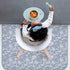 45" 45 BapronBaby Savanna Blue Splash Mat - Waterproof Catch-All for Under High Chairs, Floors, Tables, Playtime