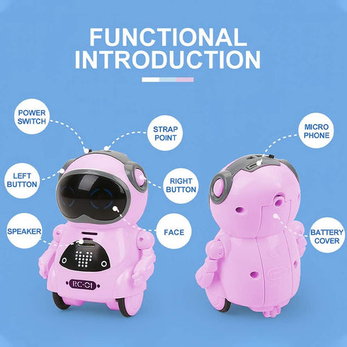 GoolRC 939A Pocket Robot, Talking Interactive Mini Robot with Voice Recognition, Singing & Dancing