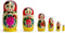 BestPysanky Set of 6 Wooden Dolls Nesting Dolls Semenov Matryoshka 5.75 Inches