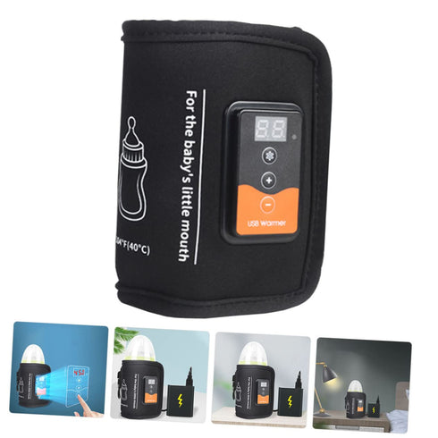 SUPVOX Reusable Bottle Warmer with LCD Display for Travel