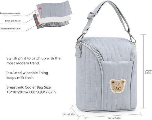 Generic Insulated toddlerr Bottle Bag - Lightweight Cute Carrier, Kids Milk Storage Bag, Durable Insulated Bottle Tote