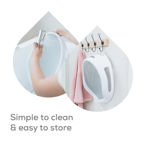 Angelcare Baby Bath Support (Grey) for Babies Under 6 Months Old