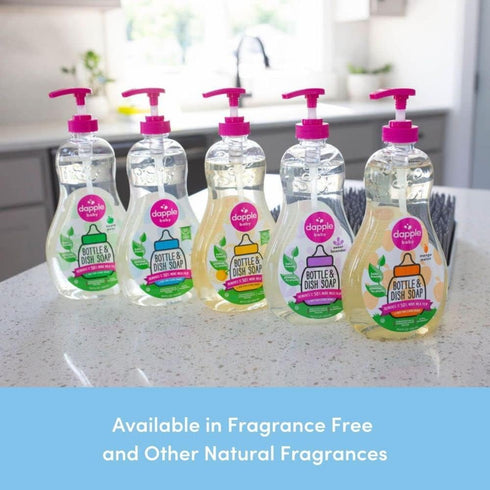 16.9 Oz (Pack 1) Dapple Bottle and Dish Soap Baby, Fresh Citrus, Fl of - Plant Based Dish Liquid for Dishes & Baby