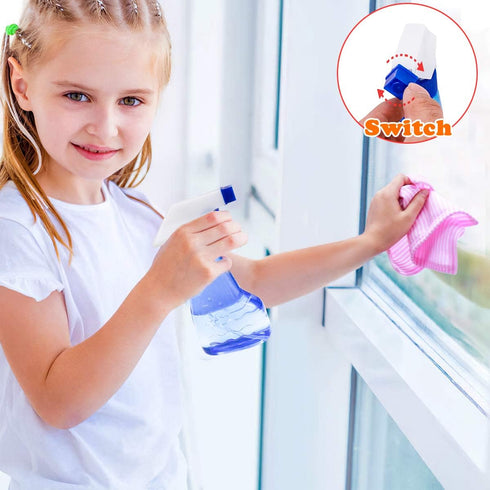Set 8Pcs Meland Kids Cleaning - Toddler Broom and Toy Vacuum Cleaner, Pretend Play Children House Cleaning Toys