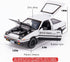 BDTCTK 1/32 AE86 Initial D Model Car - Zinc Alloy Pull Back Toy Car with Sound and Light for Kids (Black)
