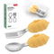 Baby Fork and Spoon Set with Carry Case, Toddler Silverware, Silicone and Stainless Steel Utensil Set, Bees