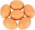 Fane 6Pcs Wooden Faux Fake Eggs, Children Play Kitchen Game Food Toy -