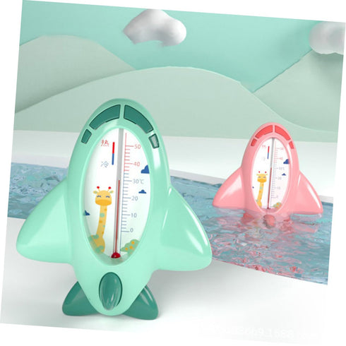SUPVOX Cartoon Water Temperature Tester - Green Bath Thermometer for Safe Toddler Bathing